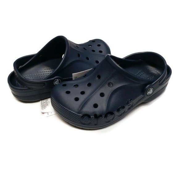 CROCS Little Kids Size 10 Baya Clog K Lightweight Slip On Clogs Shoes Navy Blue - Picture 8 of 8